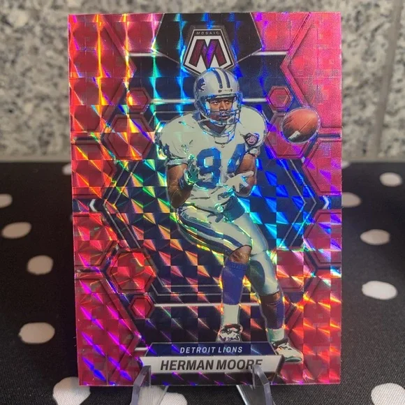 Lawrence Taylor & Herman Moore Panini Prizm Lions Giants HOF All Stars!! - Picture 2 of 6